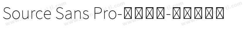 Source Sans Pro-常规斜体字体转换